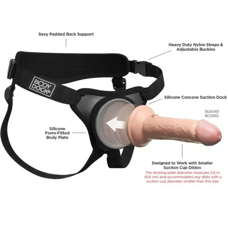 PIPEDREAMS - Body Dock Élite Mini Harness: Sin Anillos y Sin Complicaciones - Imagen 5