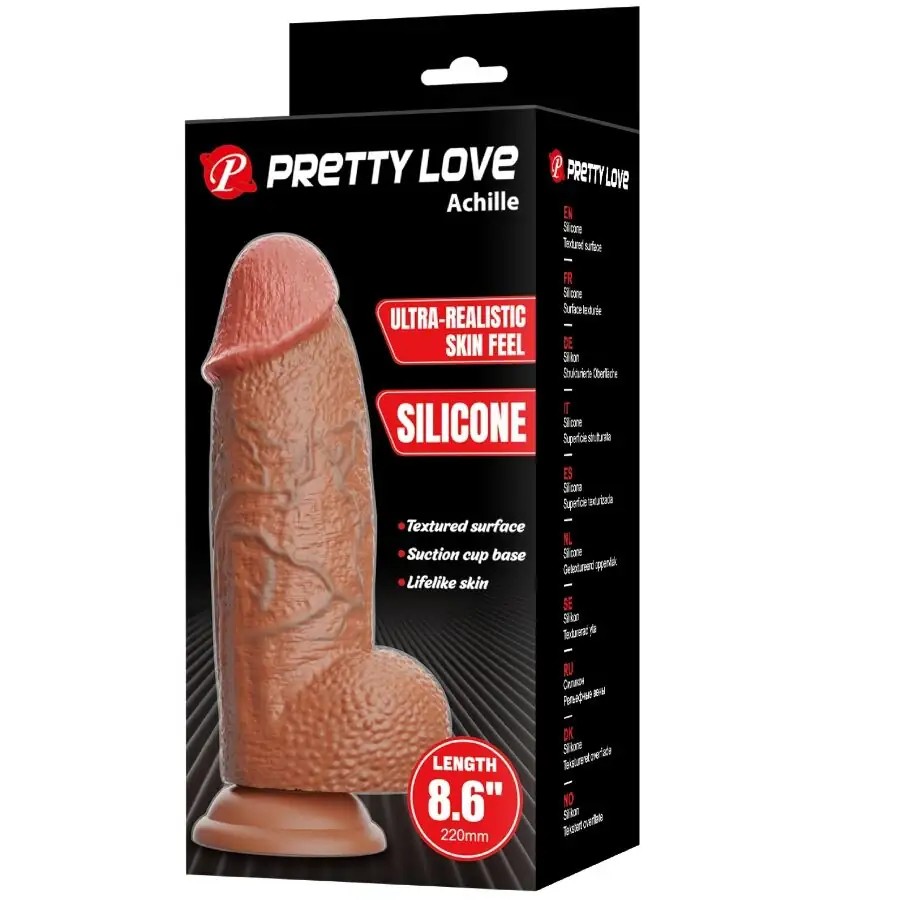 Pretty Love - Achille Dildo Ultra Realístico 22 cm - Imagen 8