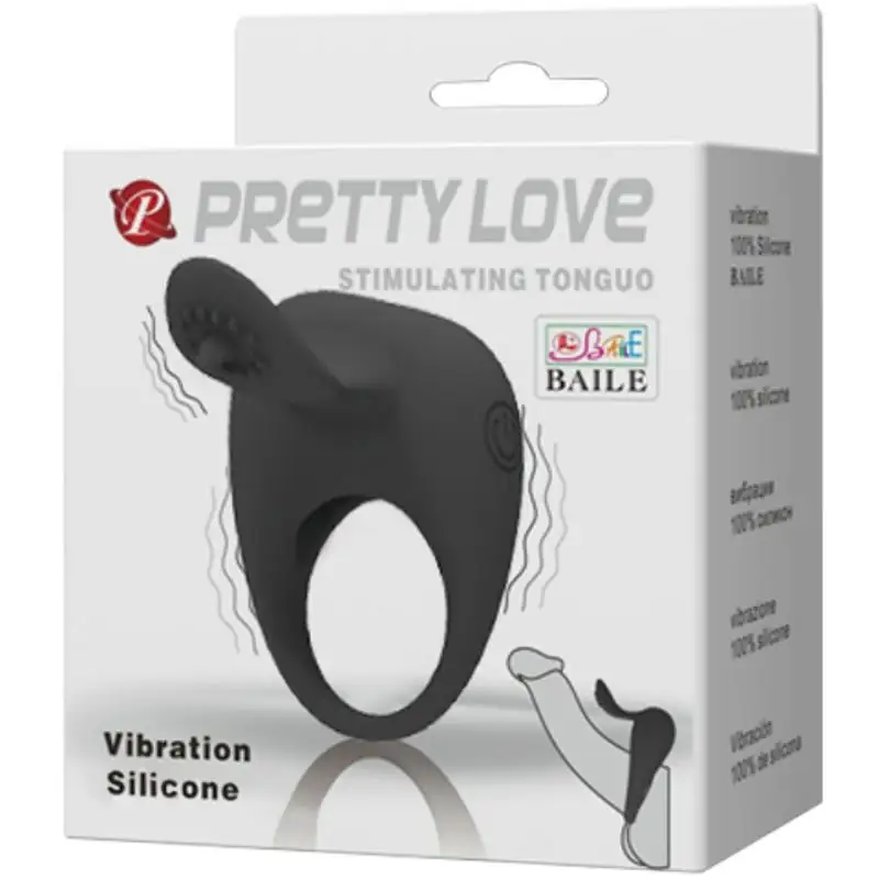Pretty Love - Anillo vibrador con lengua para parejas - Imagen 7
