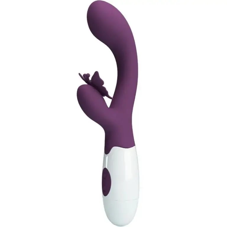 Pretty Love - Vibrador rabbit con licking morado