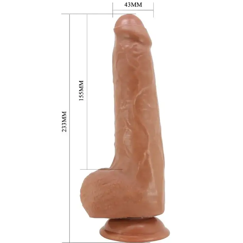 Pretty Love - Draco Dildo Realístico 23 cm Modelo 2 Natural - Imagen 5