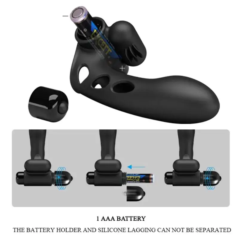 Pretty Love - Funda de dedo vibrador negro para placer instantáneo - Imagen 8