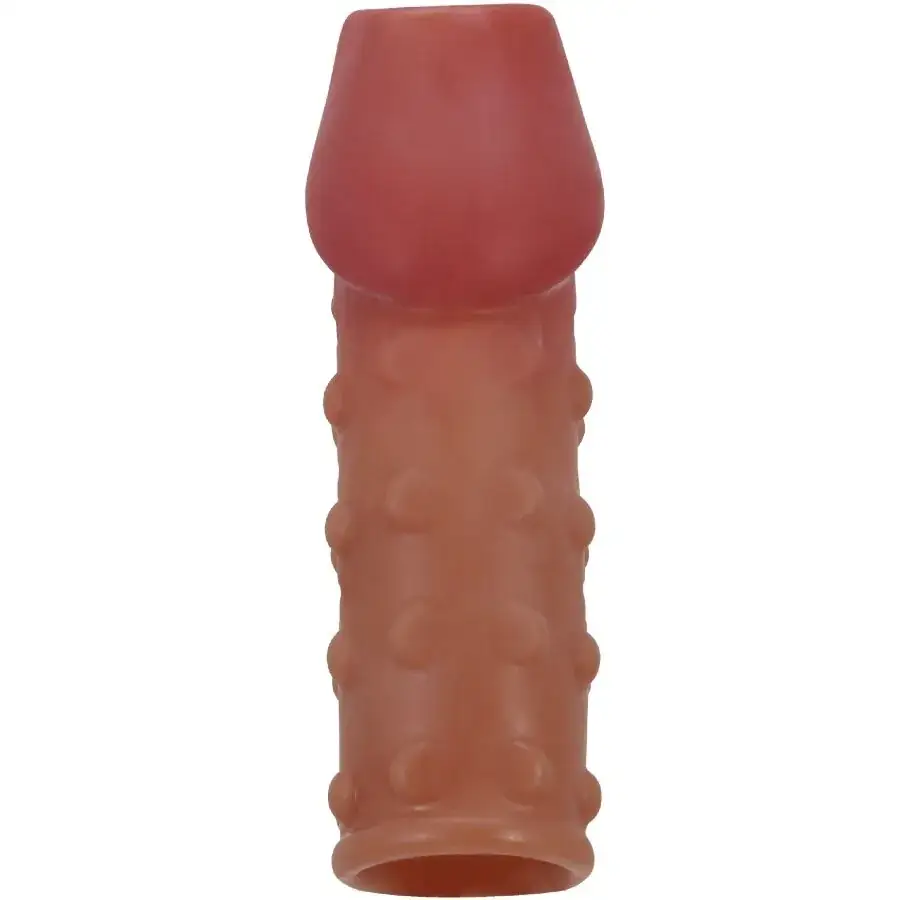 Pretty Love - Funda para pene apretada y voluminizadora natural - Imagen 2