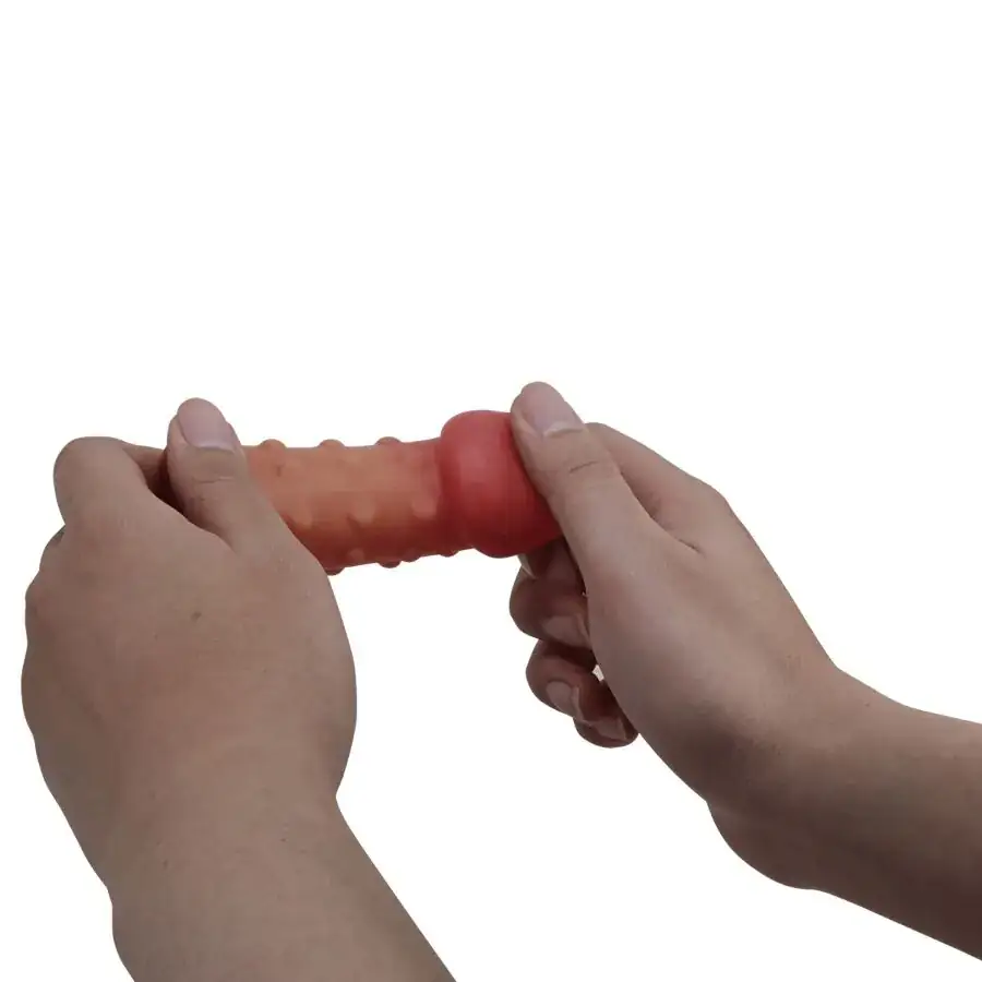 Pretty Love - Funda para pene apretada y voluminizadora natural - Imagen 6