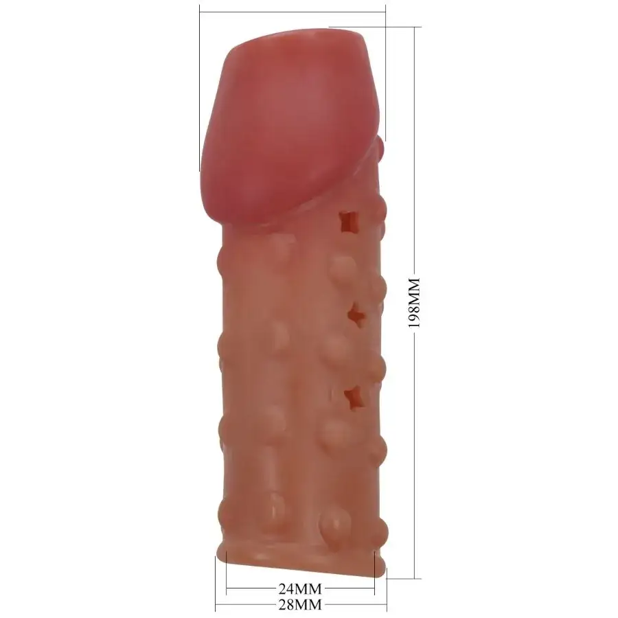 Pretty Love - Funda para pene apretada y voluminizadora natural - Imagen 7