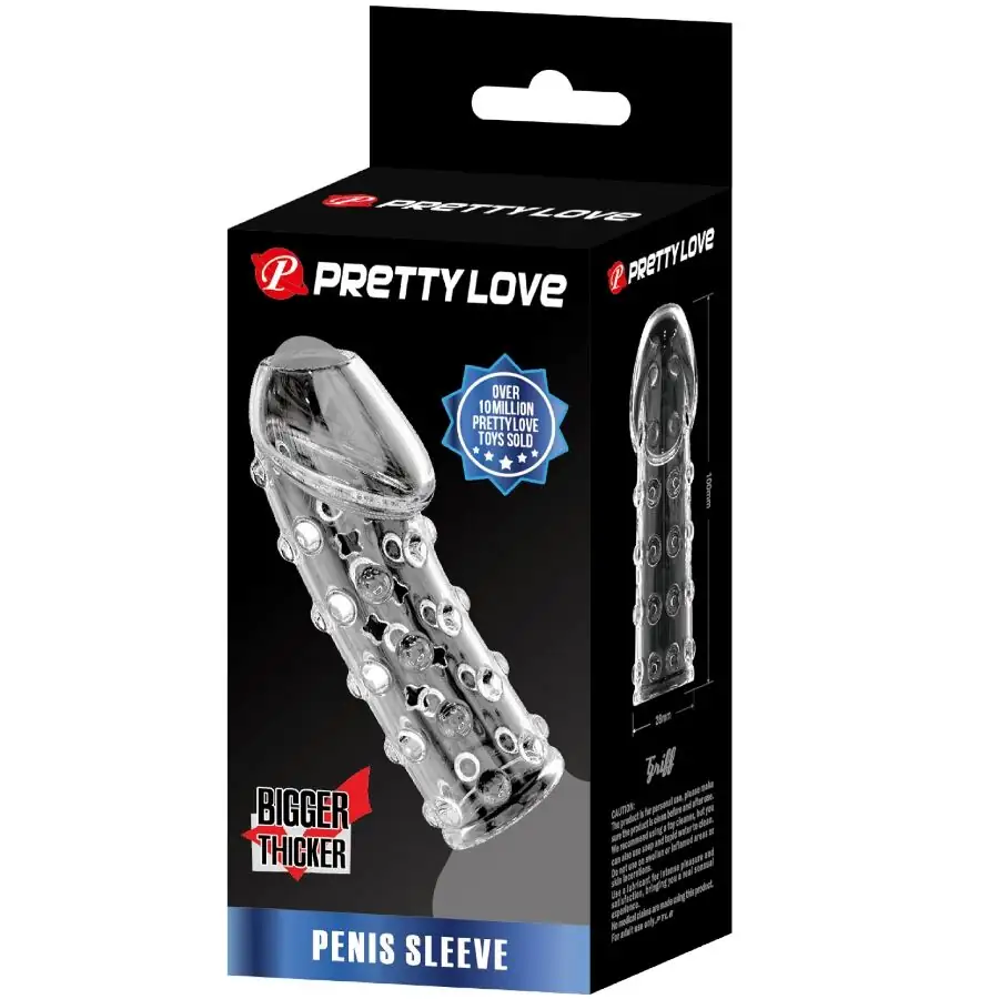 Pretty Love - Funda para pene apretada y voluminizadora transparente - Imagen 8