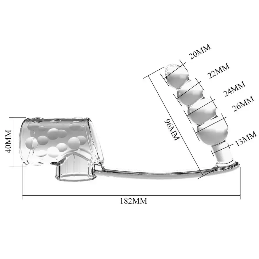 Pretty Love - Funda para pene con plug anal transparente - Imagen 5