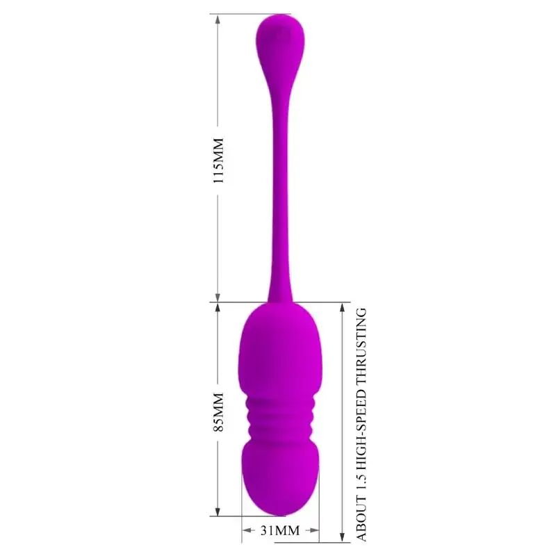 Pretty Love - Huevo vibrador recargable morado - Imagen 5