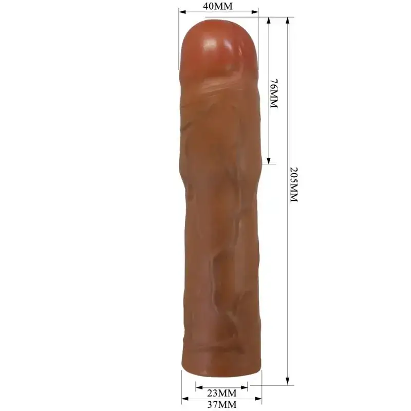 Pretty Love - Kylian Funda para Pene con Extensión de 7.6 cm Mulato - Imagen 5