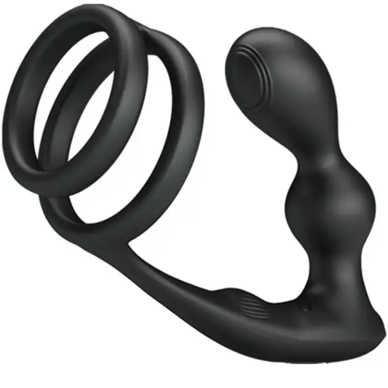 Pretty Love - Marshall Anillo para Pene + Plug Anal Vibratorio con Control Remoto