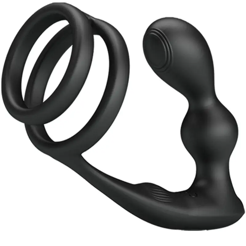 Pretty Love - Marshall Anillo para Pene + Plug Anal Vibratorio con Control Remoto