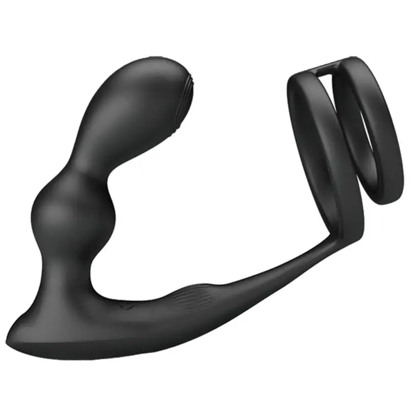 Pretty Love - Marshall Anillo para Pene + Plug Anal Vibratorio con Control Remoto - Imagen 2