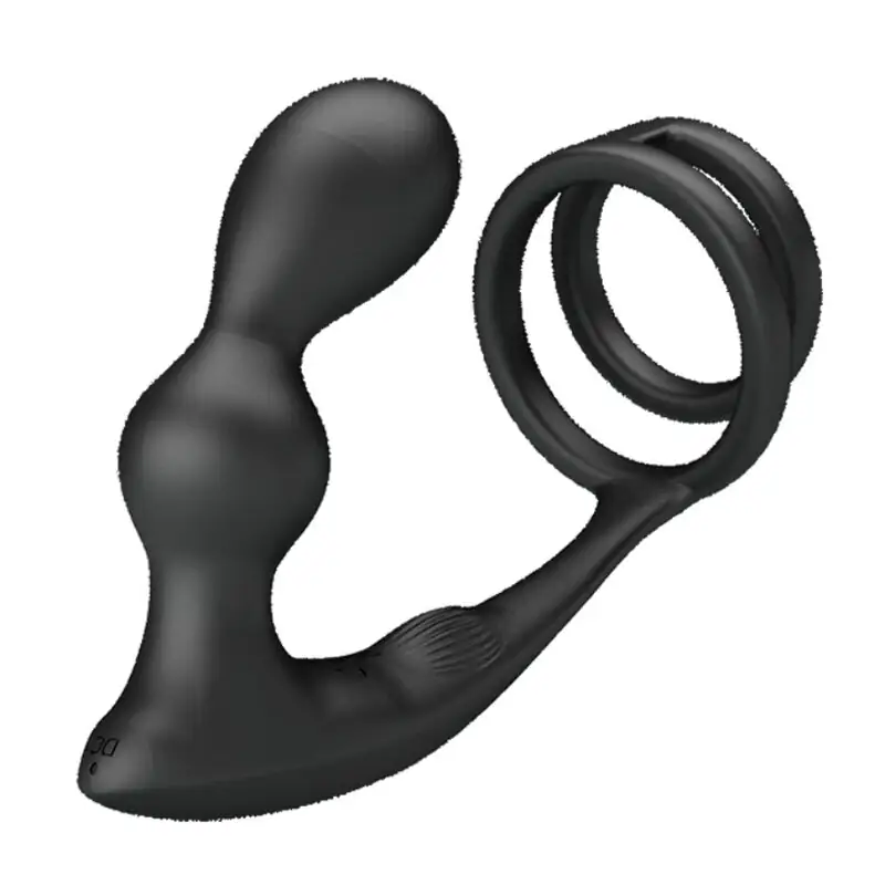 Pretty Love - Marshall Anillo para Pene + Plug Anal Vibratorio con Control Remoto - Imagen 3