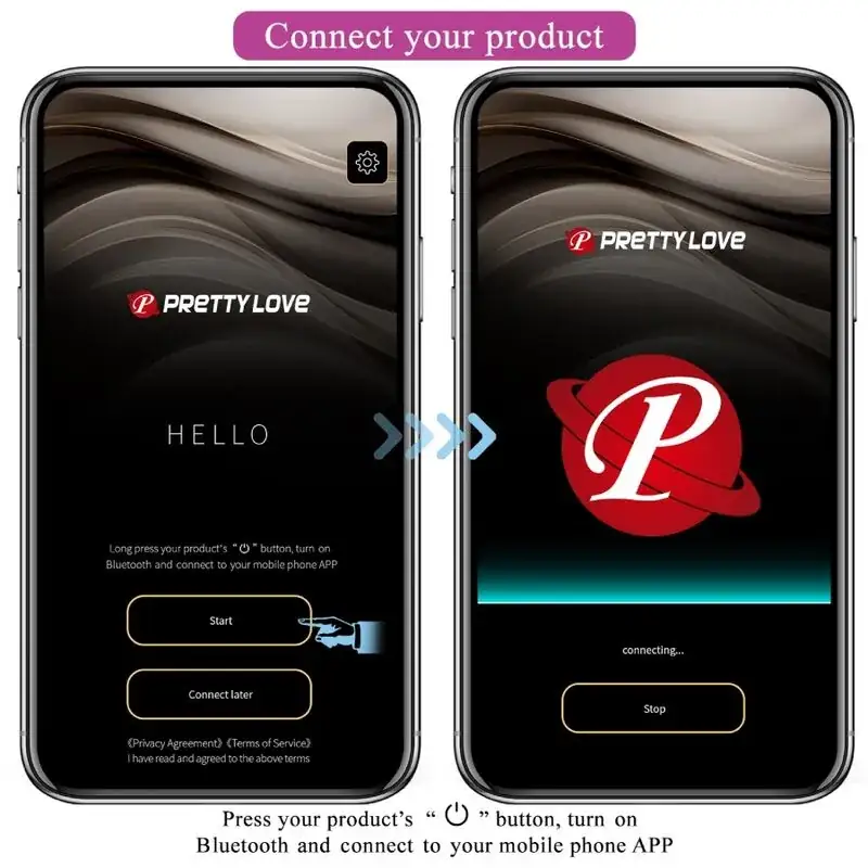 Pretty Love - Plug Anal Controlado por App Negro - Imagen 10