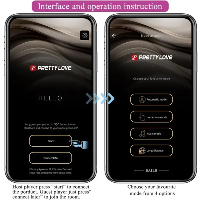 Pretty Love - Plug Anal Controlado por App Negro - Imagen 11