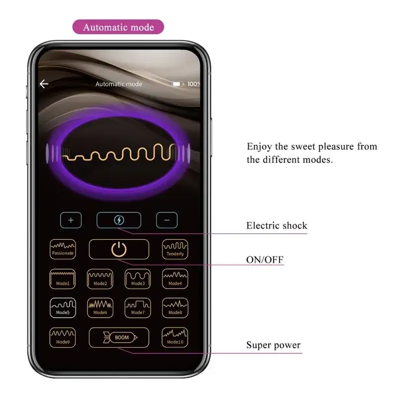 Pretty Love - Plug Anal Controlado por App Negro - Imagen 13