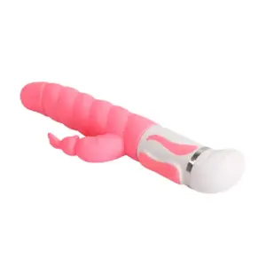 Pretty Love - Vibrador rabbit rosa con estimulador rotador