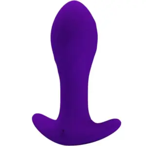 Pretty Love - Vibrador Anal Lila de Silicona con 12 Funciones de Vibración