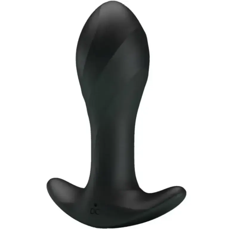 Pretty Love - Vibrador anal negro con 12 funciones de vibración