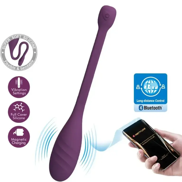 Pretty Love - Vibrador controlado por app morado