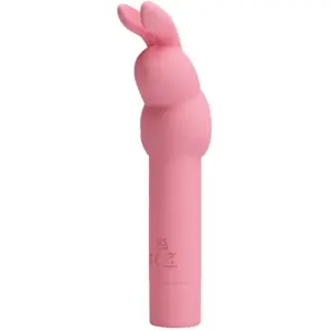 Pretty Love - Vibrador de silicona conejo rosa Gerardo