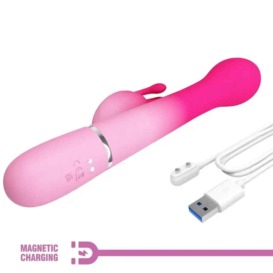 Pretty Love - Vibrador Rabbit 3 en 1 Multifunción Rosa - Imagen 10