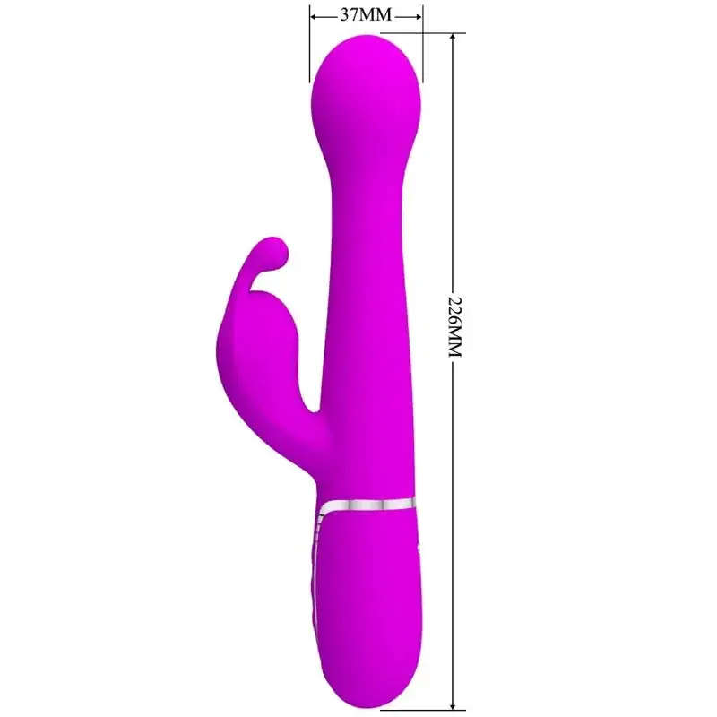 Pretty Love - Vibrador rabbit 3 en 1 multifunción violeta - Imagen 7