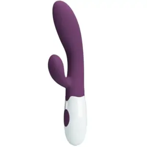Pretty Love - Vibrador rabbit con licking morado
