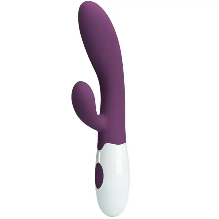 Pretty Love - Vibrador rabbit con licking morado