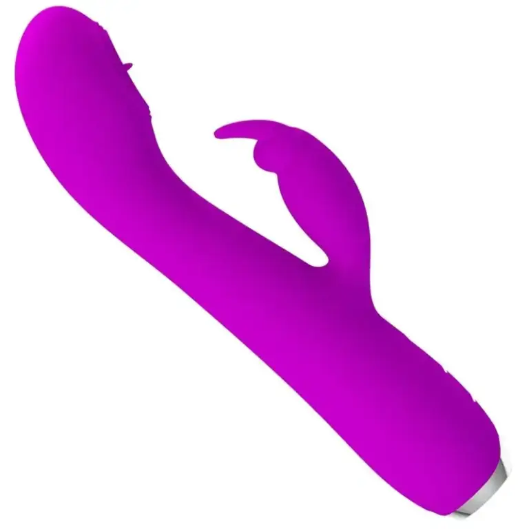 Pretty Love - Vibrador rabbit con licking morado