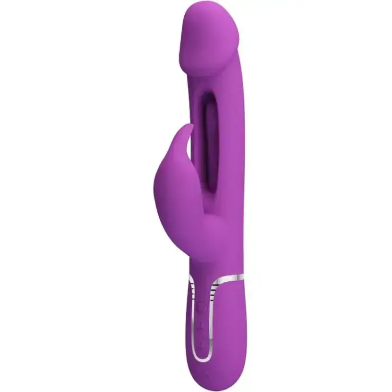 Pretty Love - Vibrador rabbit con licking morado