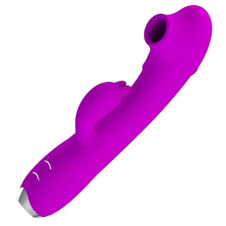 Pretty Love - Vibrador rabbit con licking morado