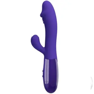 Pretty Love - Vibrador rabbit con licking morado