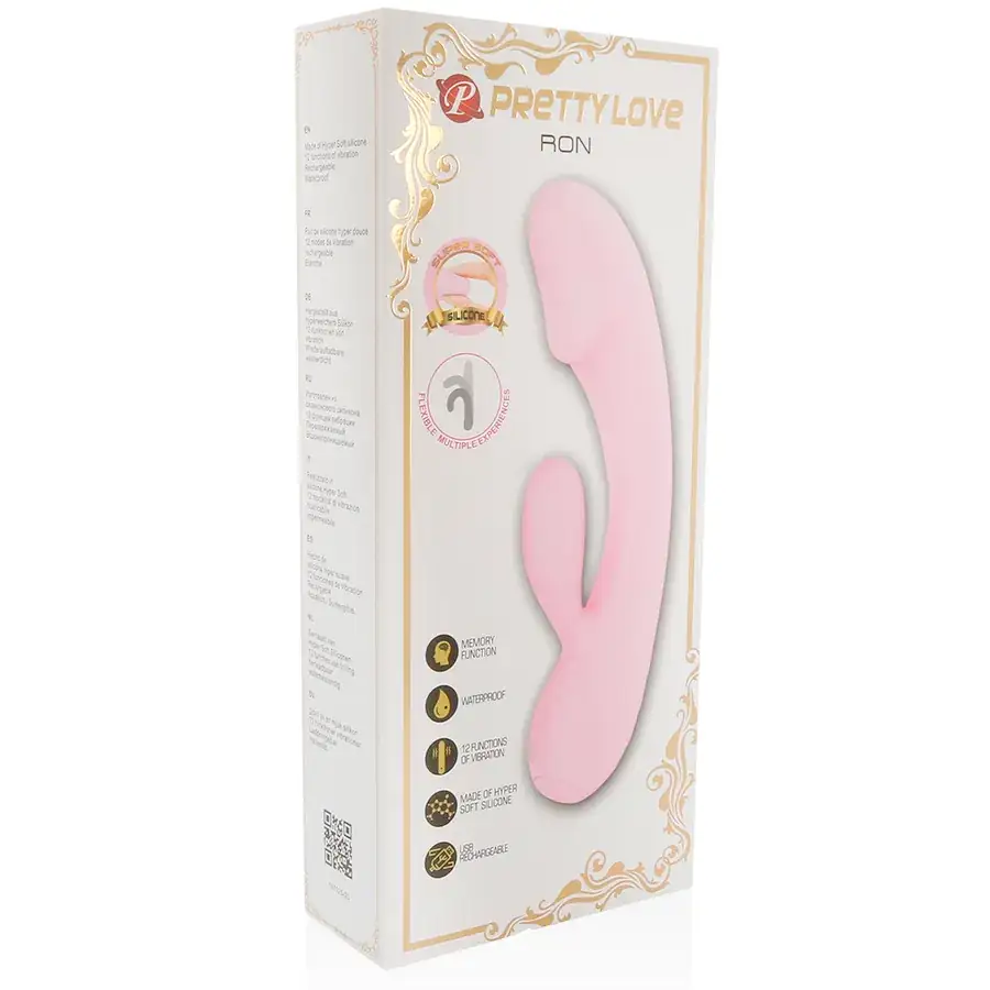 Pretty Love - Vibrador rabbit con licking morado - Imagen 2