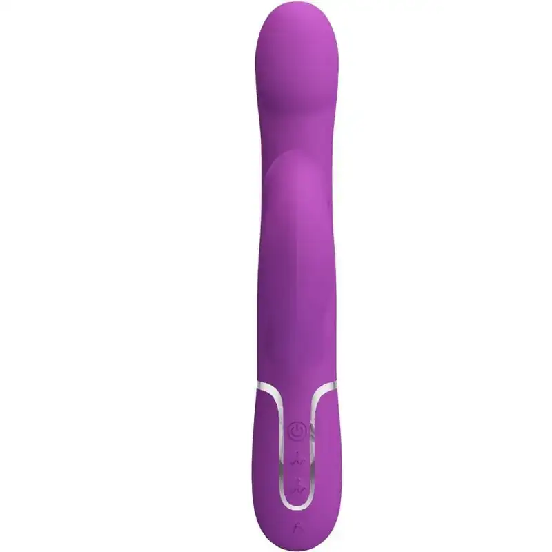 Pretty Love - Vibrador rabbit con licking morado - Imagen 2