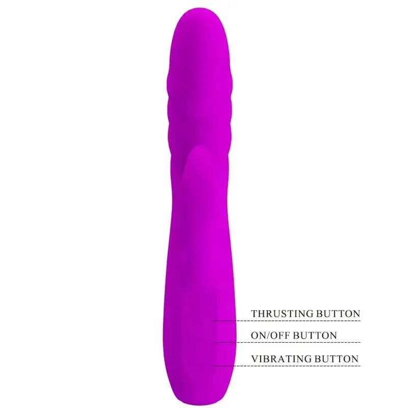 Pretty Love - Vibrador rabbit con licking morado - Imagen 6