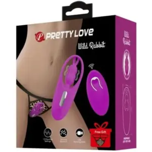 Pretty Love - Estimulador rabbit con control remoto lila