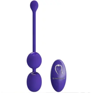 Pretty Love - Bolas de Kegel con Control Remoto y Vibración Violeta