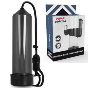 Pump Addicted - Bomba Erección RX5 Negro con Vibrador