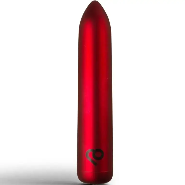 Rocks-Off - Bala vibradora recargable roja para placer discreto