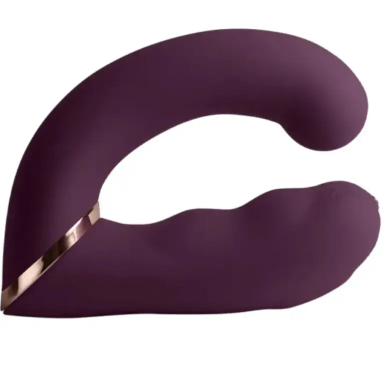 ROCKS-OFF - Gemini Vibrador Dual Punto G y Estimulador Clítoris Morado