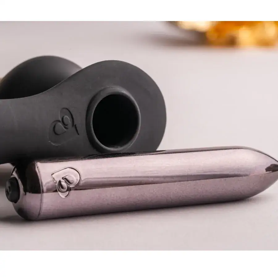 ROCKS-OFF - Ro-Zen Pro Plug Anal con Anillo Vibrador para el Pene Negro - Imagen 5