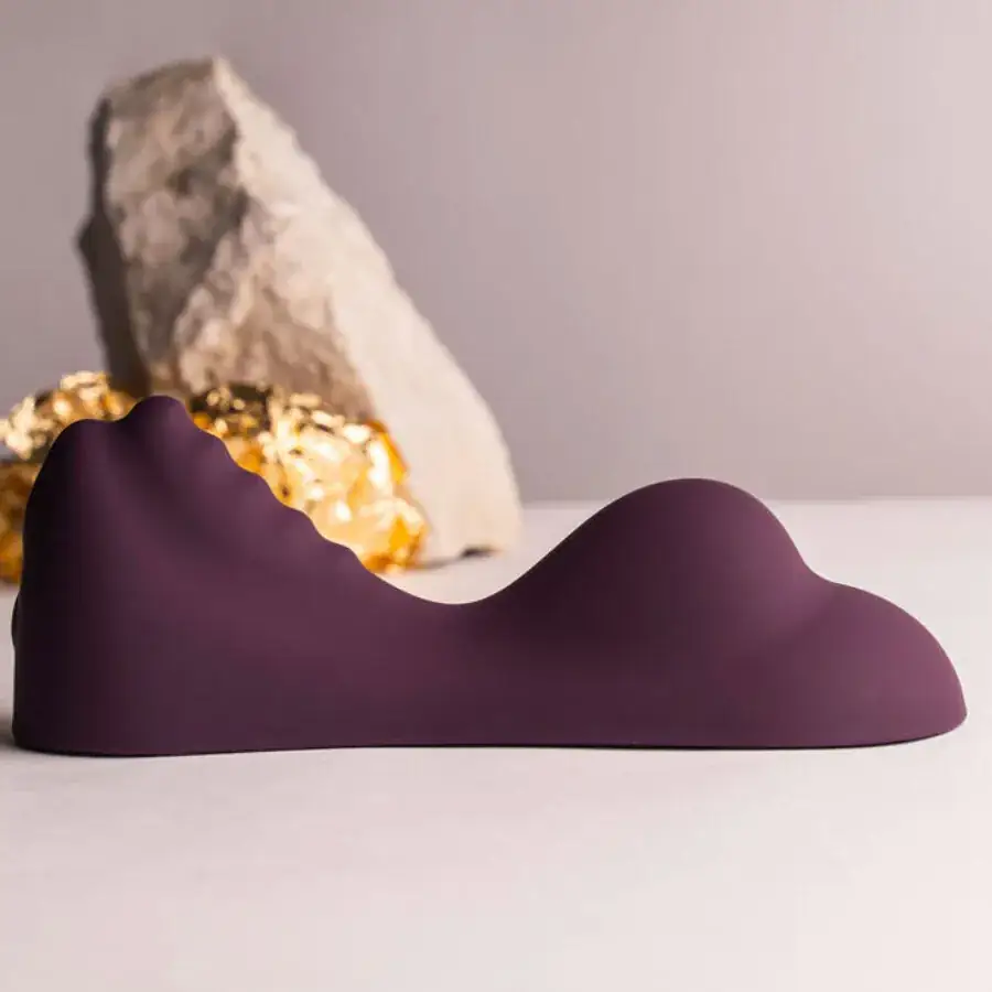 Rocks-Off - Vibrador sit-on Ruby Glow morado - Imagen 4