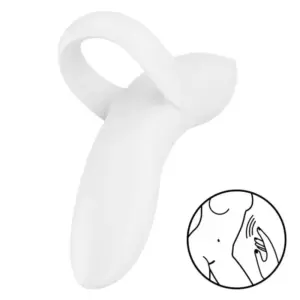 Satisfyer - Bold Lover Dedal Vibrador Blanco para Placer Intenso