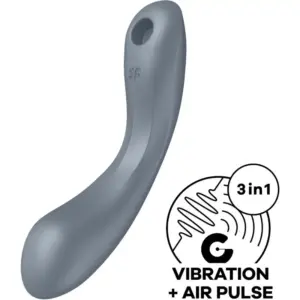 SATISFYER - CURVE TRINITY 1 Succionador Premium Gris
