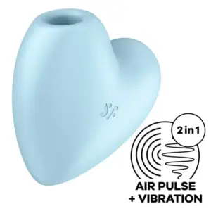 Satisfyer - Cutie Heart Estimulador y Vibrador Azul para el Placer del Clítoris