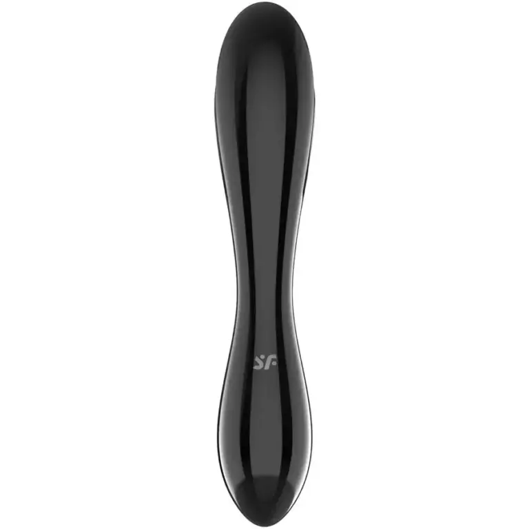 Satisfyer Dazzling Crystal Negro - Consolador de Cristal para Placer Inigualable