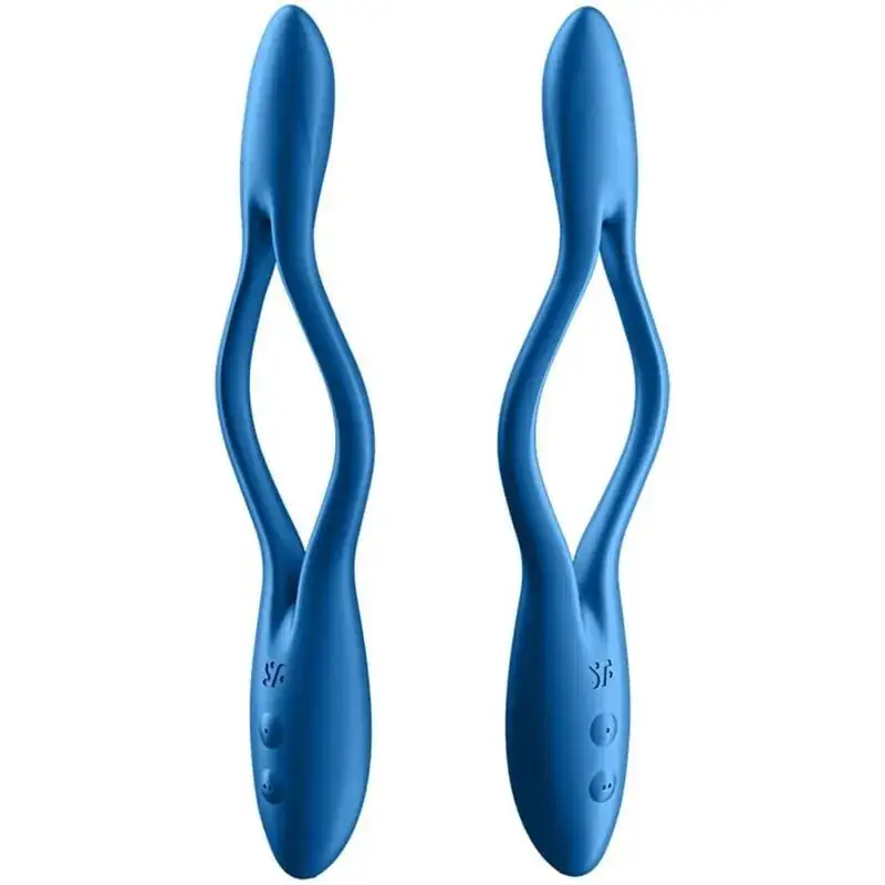 Satisfyer - Elastic Game Vibrador Multi Azul para Parejas - Imagen 2