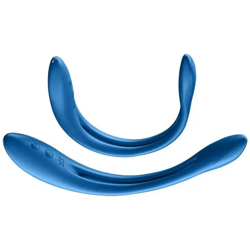 Satisfyer - Elastic Game Vibrador Multi Azul para Parejas - Imagen 3