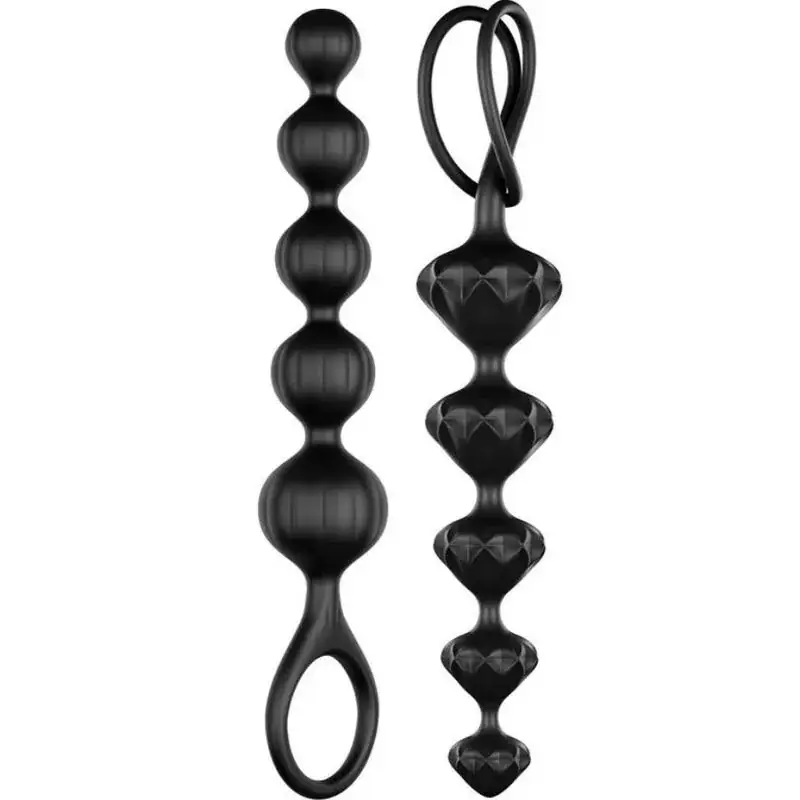 Satisfyer - Love Beads Negro para una Exploración Anal Suave y Segura